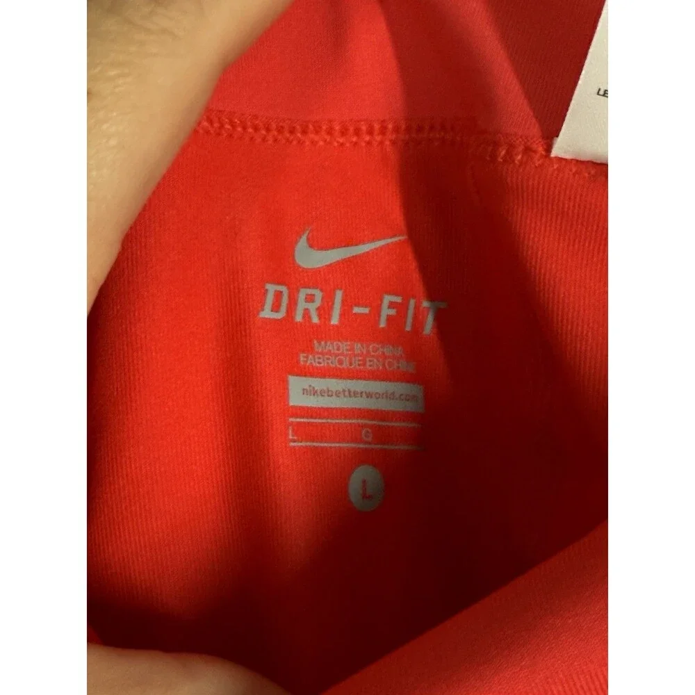 Nike Womens Flirty Knit‎ Skirt Skort Coral Dri-Fit Tennis Golf Size L Pickleball